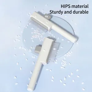 Cepillo de aseo autolimpiable para perros y gatos de material HIPS resistente