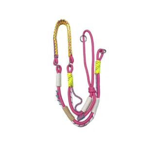Handcrafted colorful braided crossbody lanyard for phones and cameras, adjustable strap