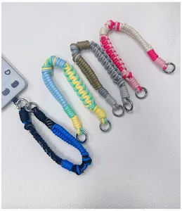 Handgefertigte gewebte Paracord-Handy-Handgelenkschlaufen in verschiedenen Farben