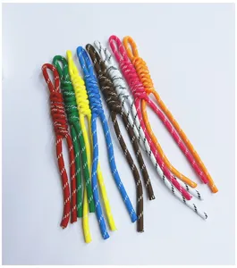 Colorful braided lanyards for keys and bags, set of 8 vibrant hand-woven cords