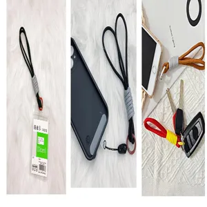 Hand-woven multi-functional lanyards shown for phones, keys, and card holders in detail