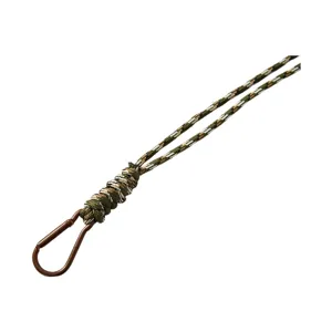 Cordón de paracord tejido a mano con mosquetón de metal para llaves y teléfonos