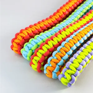 Colorful hand-woven paracord straps for mobile phones and cameras in various patterns