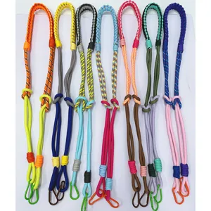 Multicolor hand-woven crossbody straps for bags and phones with secure double hooks