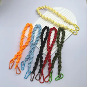 Handmade Woven Spiral Rope Shoulder Strap Colorful Braided Replacement Bag Strap For Crossbody Underarm Camera