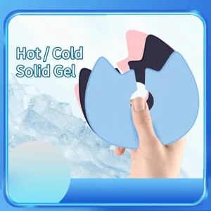 Impacco per Terapia a Caldo e Freddo al Seno in Gel Solido Tessuto in Lycra Sollievo per Allattamento Cuscinetto Riutilizzabile da Donna