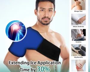 Fascia professionale per spalla con borsa del ghiaccio in gel per terapia a freddo