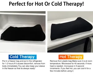 Istruzioni per terapia caldo/freddo con impacco di gel riutilizzabile per spalla.