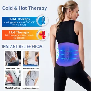 Gel-Eispackung-Gürtel für die Kalt- und Warmtherapie zur Linderung von Rückenschmerzen.