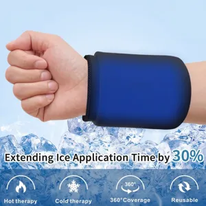Gel Handgelenk Kühlpack Für Heiß- Und Kältetherapie 360 Grad Kompression Handgelenkstütze Für Schmerzlinderung Karpaltunnel Lycra