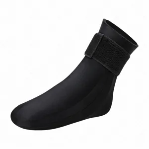 Calcetín profesional de terapia de gel negro con correa ajustable para soporte de tobillo