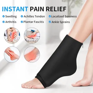Tobillera de compresión con bolsa de hielo para el alivio instantáneo del dolor leve