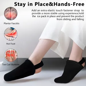 Gel-Kühlmanschette für den Fuß mit elastischem Riemen zur Linderung von Plantarfasziitis