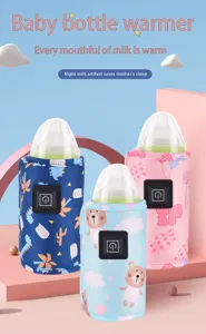 Tragbare USB-Babyflaschenwärmer-Hülle mit konstanter Heiztemperatur für unterwegs