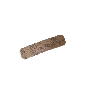 Barrette à cheveux en tissu floral doux avec motif de feuilles tissées pour femmes