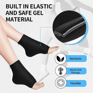Detalle de la tobillera de hielo para terapia de calor y frío con gel integrado