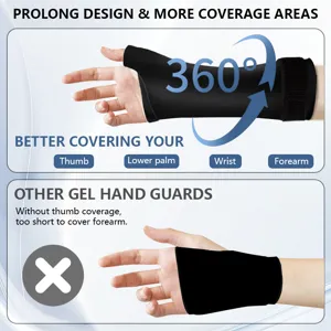 Pack de gel para pulgar y muñeca para terapia de frío y calor con cobertura total.