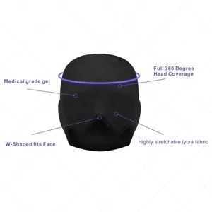 Masque rafraîchissant en gel pour la tête offrant une couverture totale à 360 degrés