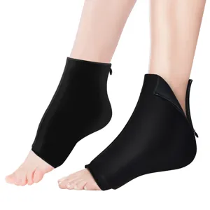 Envoltura de hielo de gel ajustable para tobillo con cremallera para terapia de frío y calor