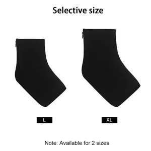 Envoltura de gel negro para tobillo con cremallera en tallas L y XL para frío y calor