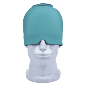 Cuffia in Gel per Sollievo Emicrania Terapia Caldo Freddo Maschera Refrigerante in Gel Solido Avvolgimento Testa Estensibile