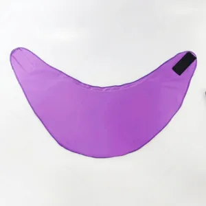 Poche de glace réutilisable en gel pour le cou avec sangle velcro réglable, violette
