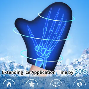 Solid Gel Hot Cold Compress Gloves Wrist Brace Hand Pain Relief Reusable Medical Grade Gel Therapy Wrap Wrist Support Sleeve