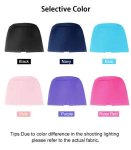 Vista dettagliata che mostra sei opzioni di colore per il cappello di ghiaccio in gel