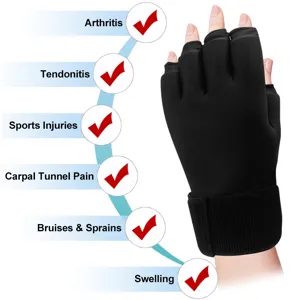 Wearable hot and cold therapy gel glove for arthritis and carpal tunnel relief