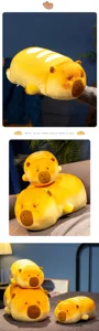 Weiches Brot-Capybara Plüschtier in verschiedenen Größen als Deko und Schlafkissen