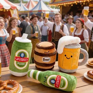 Kreativ Bierflasche Krug Dose Fass Plüschtier Weiche Gefüllte Alkohol Getränk Tasse Flasche Form Puppe Lustige Party Bar Deko Geschenk