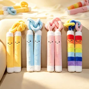 Tekenfilm Creatieve Nunchaku Pluche Speelgoed Lachend Gezicht Geborduurd Lang Kussen Grappig Wapen Sierkussen Zacht Knuffeldier Voor Kinderkamer Decoratie Vriend Cadeau