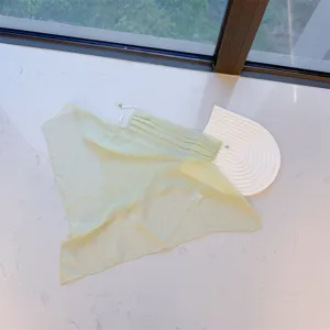 Light green summer sun protection face veil with full neck coverage for women