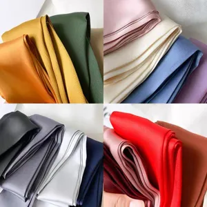 Close-up showing the smooth texture and vibrant colors of the satin silk ribbons.