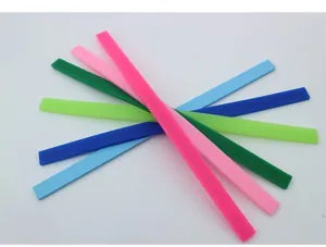 Bracelets plats en silicone colorés pour bijoux de sport DIY et accessoires réglables