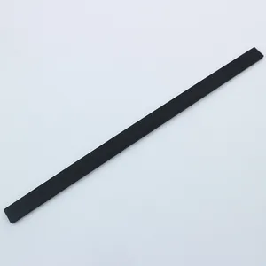 Ruban plat en silicone noir réglable et durable pour accessoires de bijoux DIY et sport