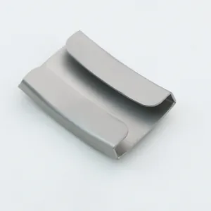 Matte stainless steel metal clip accessory for custom pet anti-lost ID tags
