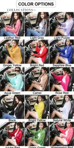 Veelzijdige geplooide chiffon zonwerende shrug voor autorijden in diverse kleuren opties