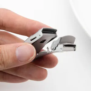 High quality 201 stainless steel double-push safety clasp 18mm for DIY jewelry making