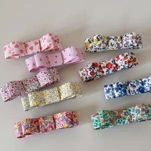 Pince à Cheveux en Tissu Style Peinture à l'Huile Florale de Printemps Pour Femmes Pince Banane à Nœud Vintage Accessoires Cheveux Élégants