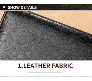 Detailed macro view showing the premium black genuine leather texture of the passport cover