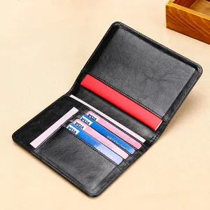 Premium RFID leather passport holder and multi-functional travel wallet with card slots