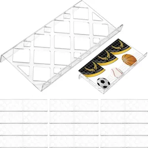 Modulares Acryl-Display-Regal mit Schlitz-Kartenaufbewahrung für Sport- und Sammelkarten