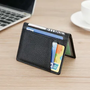 Genuine Leather Driver License Holder Ultra Thin Top Grain Cowhide Card Holder Business Document Wallet For Men Women