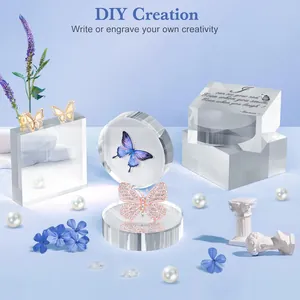 Transparante acryl displaystandaards voor sieraden en doe-het-zelf-gravure