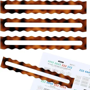 Set of 4 tortoise shell acrylic mahjong line readers for National Mahjong League cards