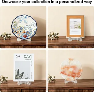 Transparenter Acryl Display Ständer für Teller Bilderrahmen Bücher und Dekorationen sehr ideal.