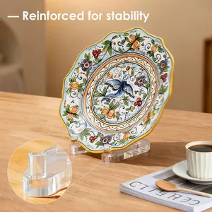 Stabiler Acryl Tellerhalter Tellerständer für dekorative Keramikteller und Teekuchen