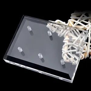 Espositore in acrilico trasparente a 6 fori per punte da trapano per unghie premium