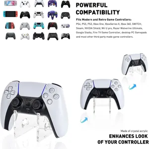 Support de Manette de Jeu en Acrylique Support Mural Transparent Support de Manette de Jeu Support de Stockage de Bureau Universel